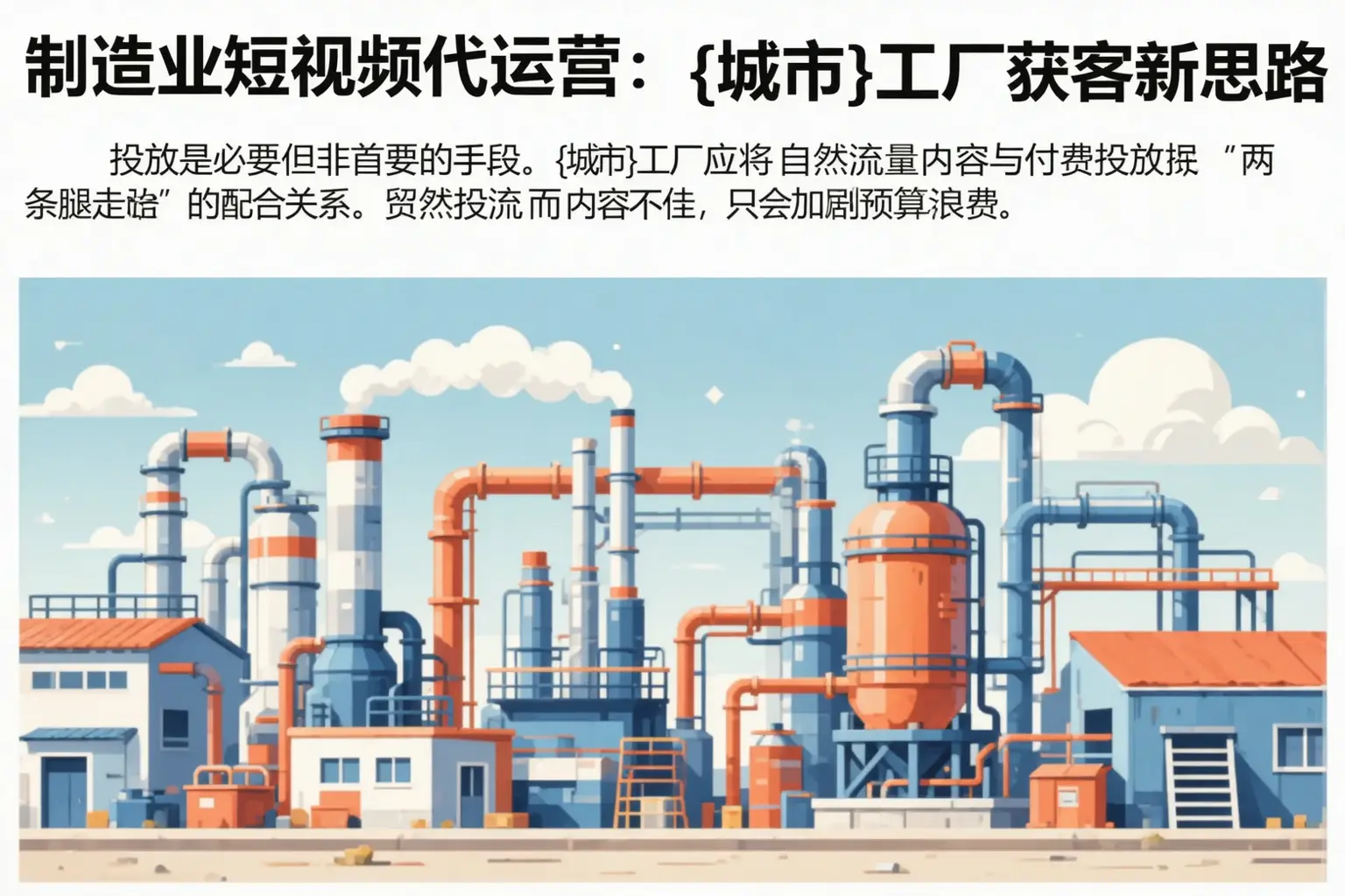制造业短视频代运营：滦南工厂获客新思路